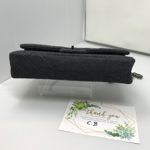 Chanel 2.55 Reissue Mademoiselle Grey Jersey - Picture 3 of 16